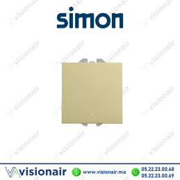 Bouton poussoir Simon270 neutre champagne 20000150-094 Casablanca Maroc