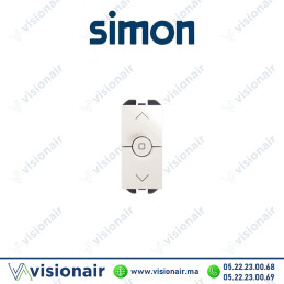 Interrupteur Simon 270 volet roulant étroit blanc 20001333-090 Casablanca Maroc
