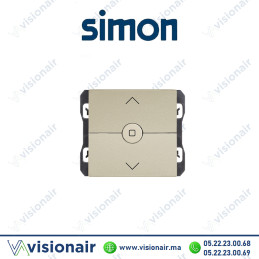 Interrupteur Simon 270 volet roulant large champagne 20000333-094 Casablanca Maroc