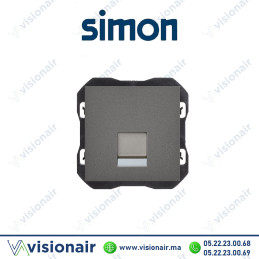 Cache Simon 270 RJ45 avec connecteur Titane 20000187-096 Casablanca Maroc