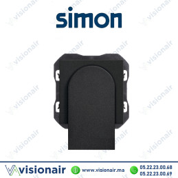 Prise Simon 270 fibre optique double noir mat 20000546-098 Casablanca Maroc