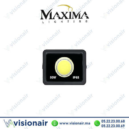 Projecteur LED MAXIMA Lighting 50W 6000°K IP65 Casablanca Maroc
