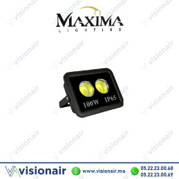 Projecteur LED MAXIMA Lighting 100W 6000°K IP65 Casablanca Maroc