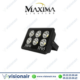 Projecteur LED MAXIMA Lighting 300W 6000°K IP65 Casablanca Maroc