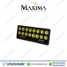 Projecteur LED MAXIMA Lighting 800W 6000°K IP65 Casablanca Maroc