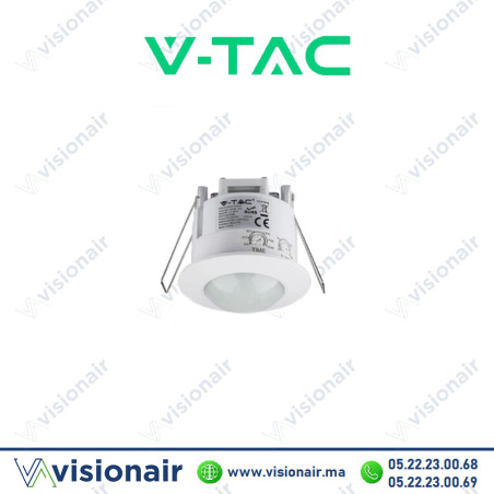 Détecteur de mouvement V-TAC encastré 6M 360° IP20 SKU5090 Casablanca Maroc