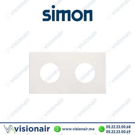 Cadre Simon 270 2 modules 2P+T CLEAN 27110620-090 | VISIONAIR Maroc
