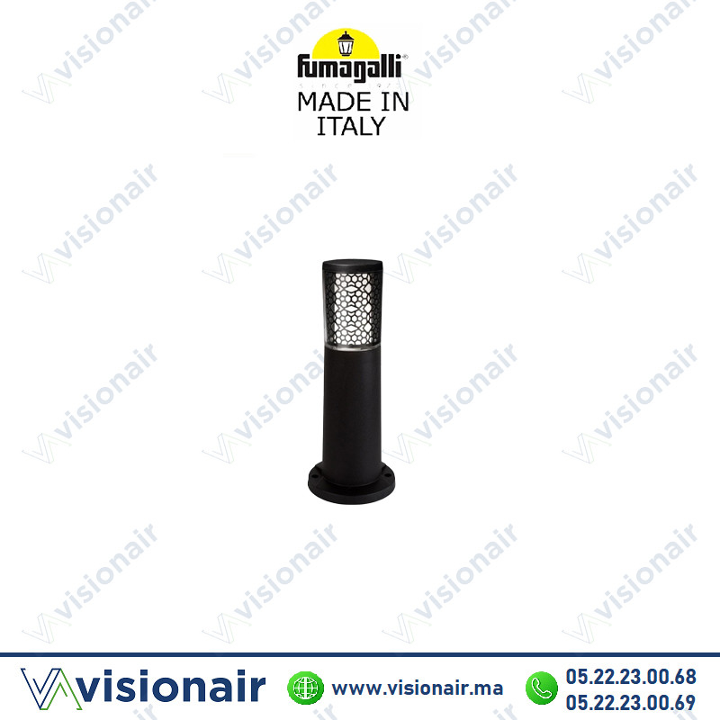 Borne de jardin Fumagalli Carlo deco 400 GU10 noir | VISIONAIR Maroc
