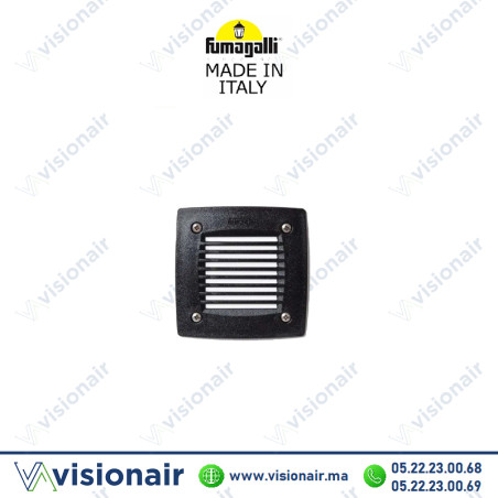 Balisage Fumagalli Leti carré 100 GX53 3W Noir 3C2 Casablanca Maroc