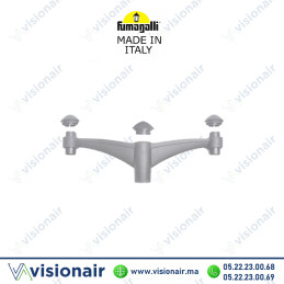 Bras d'éclairage publique FUMAGALLI MIDIPILAR 2L Gris | Visionair Maroc