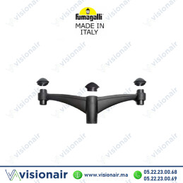 Bras d'éclairage publique FUMAGALLI MIDIPILAR 2L Noir | Visionair Maroc