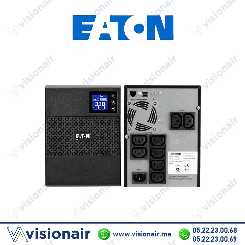 Onduleur Eaton 5SC 1000VA 700W Tour 5SC1000I Casablanca Maroc
