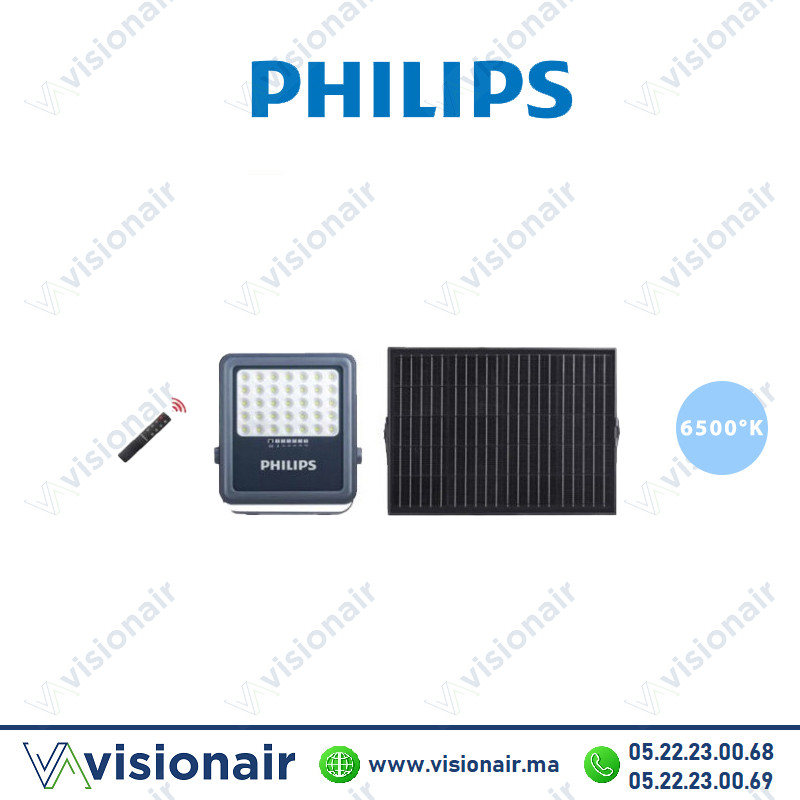 Projecteur LED solaire PHILIPS 400W BVC080 6500°K Casablanca Maroc