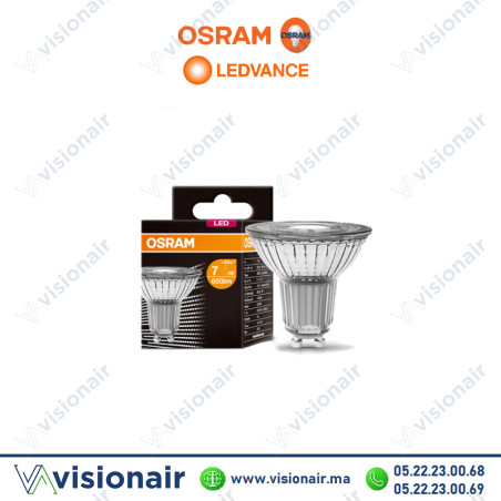 Lampe LED value part16 GU10 Ledvance 7W 6500°K Casablanca Maroc
