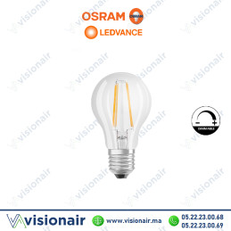Lampe LED A60 Ledvance Dimmable Filament 7W E27 2700°K Casablanca Maroc