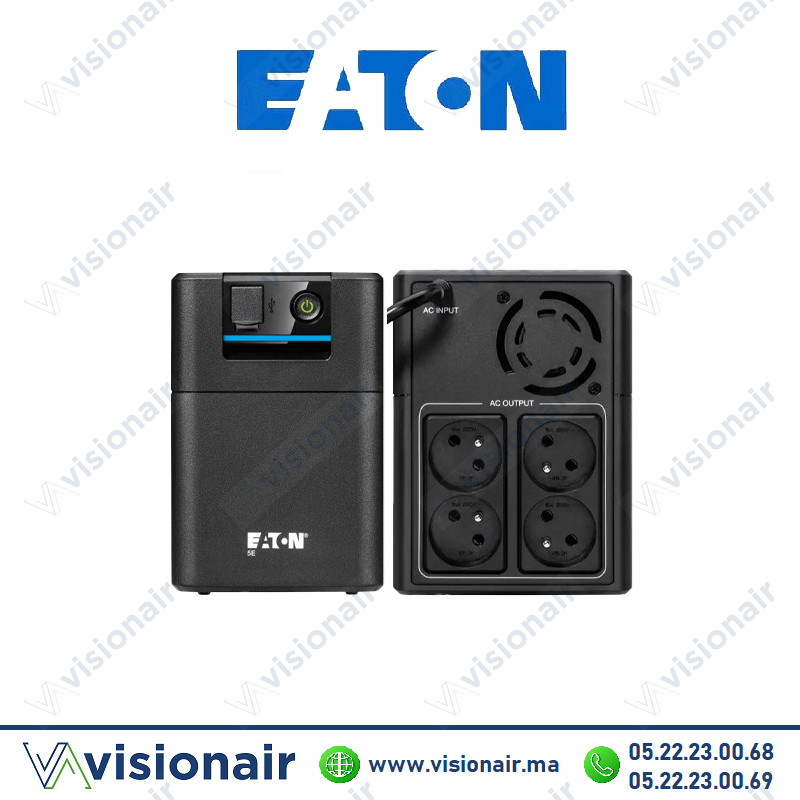 Onduleur EATON 5E GEN2 1600VA 900W prises FR 5E1600UF Casablanca Maroc