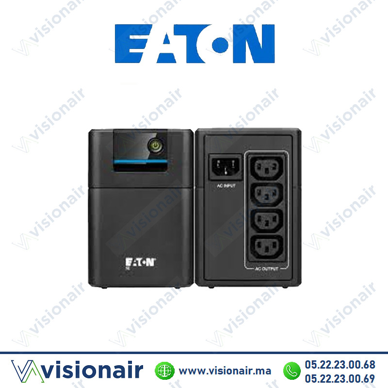 Onduleur Eaton 5E 650VA 360W IEC 5E650I Casablanca Maroc