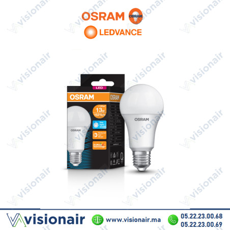 Lampe LED Osram A60 13W E27 6500°K | Visionair Maroc