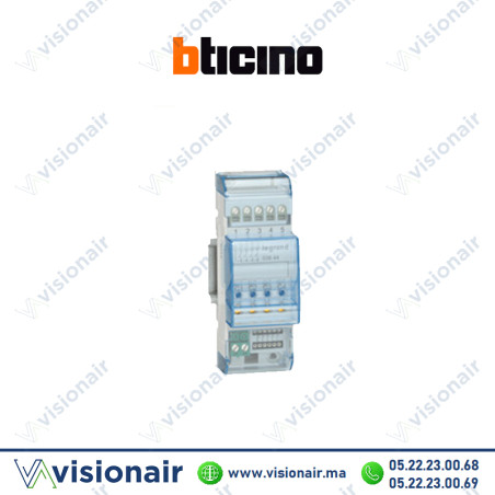 Contrôleur modulaire BTICINO MyHome multi-applications 4 sorties BTF411-4 Casablanca Maroc