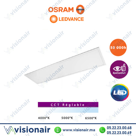 Panel LED OSRAM LEDVANCE 1200x300 33W CCT Casablanca Maroc