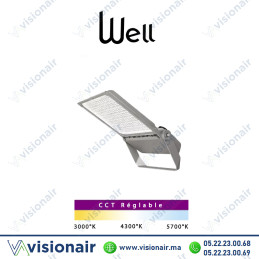 Projecteur LED WELL réglable IP66 CCT WELLCCT Casablanca Maroc