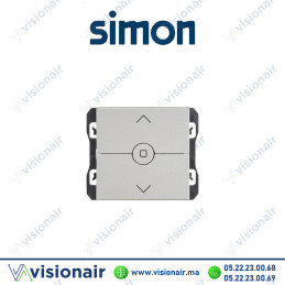 Interrupteur Simon 270 volet roulant large aluminium 20000333-093 Casablanca Maroc