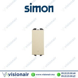 Bouton-poussoir Simon 270 neutre à témoin lumineux champagne 20001160-094 Casablanca Maroc