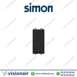 Bouton-poussoir Simon 270 neutre lumineux Noir mat 20001160-098 Casablanca Maroc