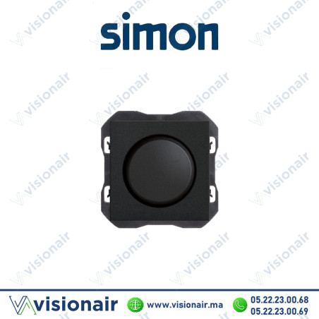 Variateur rotative Simon 270 CF à deux fils Noir mat 20000313-098 Casablanca Maroc