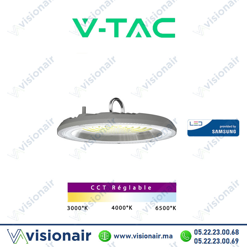 Armature LED industrielle V-TAC 150W CCT IP65 SKU23623 Casablanca Maroc