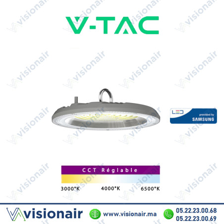 Armature LED industrielle V-TAC 150W CCT IP65 SKU23623 Casablanca Maroc