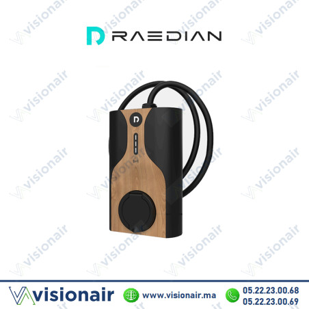 Borne de recharge Raedian NORA 22kW avec câble 5m Wifi/Bluetooth Casablanca Maroc