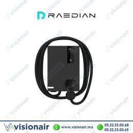 Borne de recharge Raedian NEO 22kW avec câble 5m Wifi/Bluetooth Casablanca Maroc