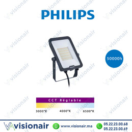 Projecteur LED Philips 50W BVP158 LED60/WW_NW_CW SWB GM CCT Casablanca Maroc
