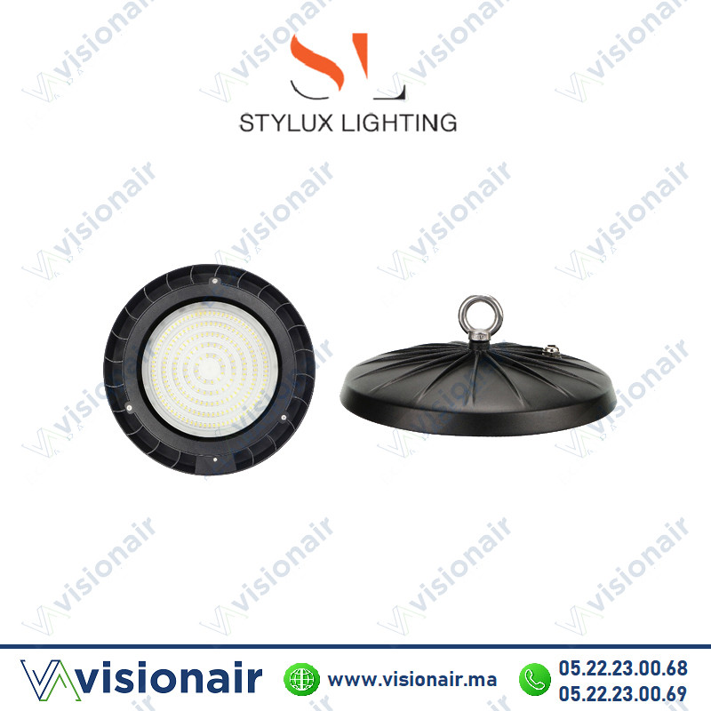 Armature LED industrielle Stylux 200W 6000°K Casablanca Maroc