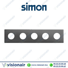 Cadre Simon 270 Minima 5 modules 2P+T CLEAN Titane 27110650-096 Casablanca Maroc