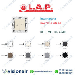 Interrupteur inverseur ON-OFF LAP Millenium 10939MRF2| Visionair Maroc