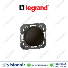 Interrupteur Legrand Dooxie va et vient témoin Noir mat 095263 Casablanca Maroc