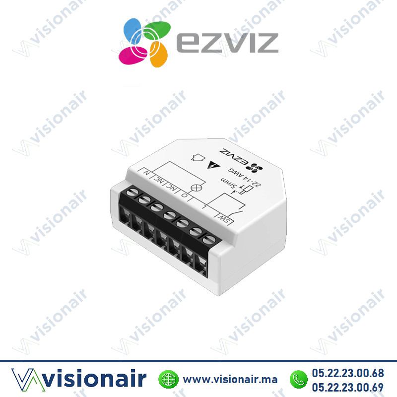 Relais Wi-Fi simple intelligent EZVIZ CS-T35-R100-W | VISIONAIR Maroc