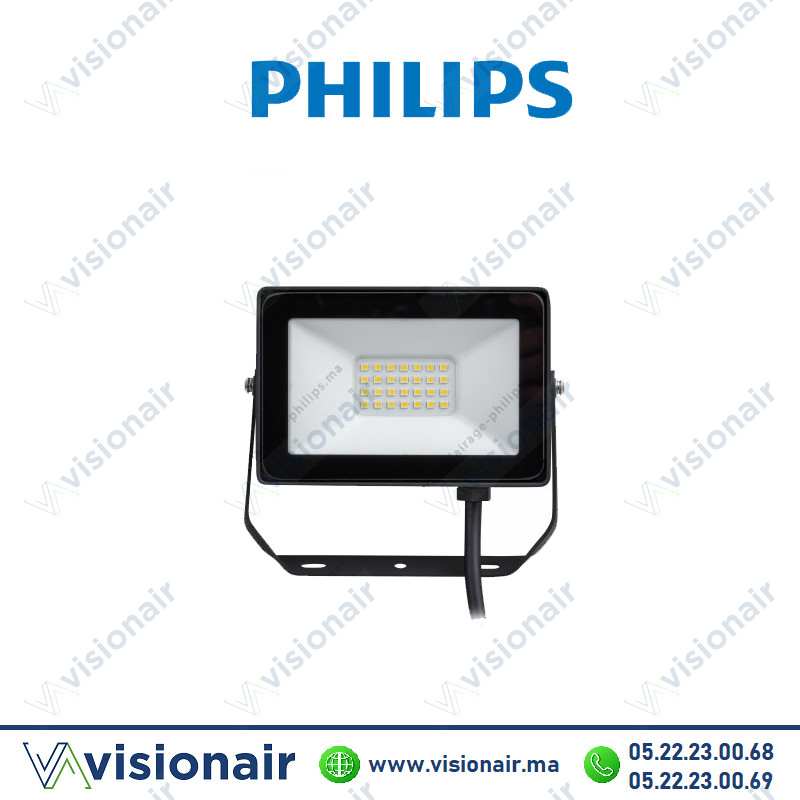 Projecteur LED PHILIPS 20W BVP150 LED18/CW 6500°K Casablanca Maroc