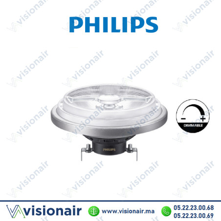 Ampoule LED AR111 G53 Philips 11W 3000°K Dimmable Casablanca Maroc