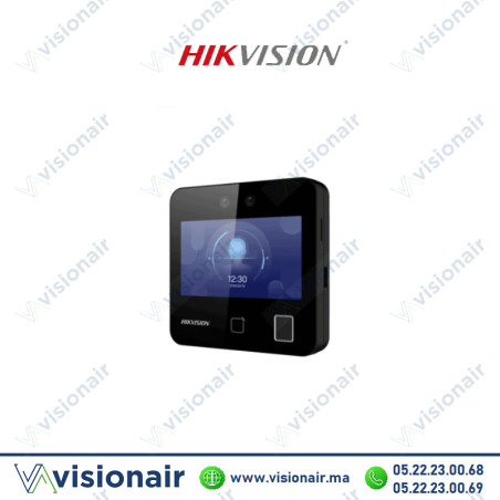 Terminal de reconnaissance faciale, empreinte Hikvision DS-K1T642MFW Casablanca Maroc