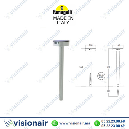Borne de jardin Fumagalli Fiorina 560 Gris FI1.542 Casablanca Maroc