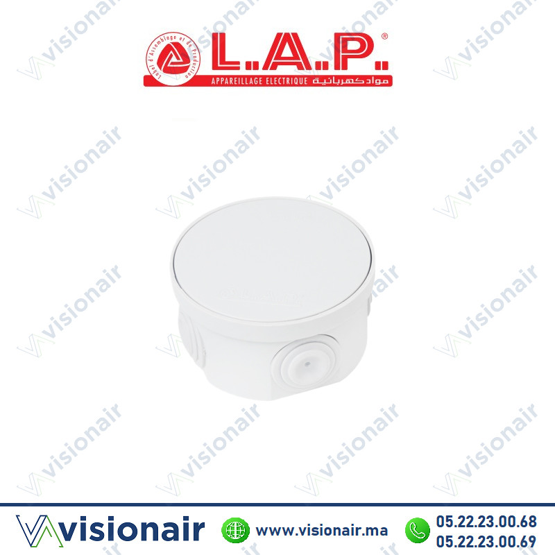 Boîte étanche LAP ronde 80x40 7407 Casablanca Maroc