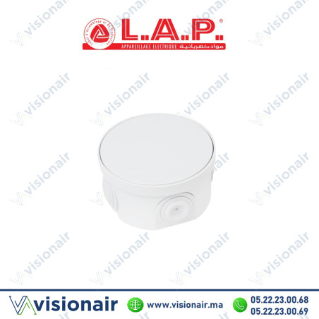 Boîte étanche LAP ronde 80x40 7407 Casablanca Maroc