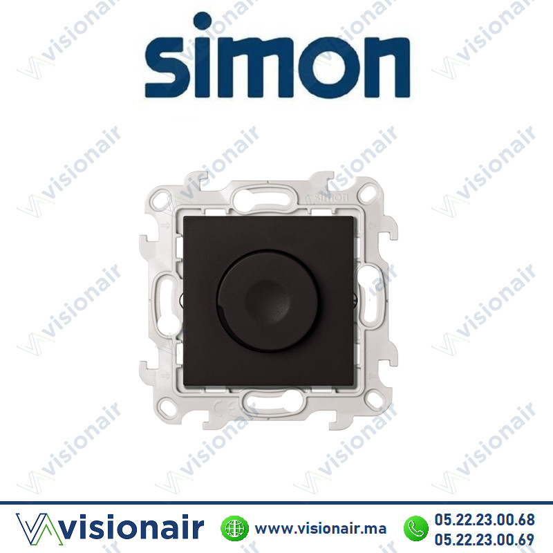 Variateur 500W SIMON 24 Noir mat 2410313-098 Casablanca Maroc