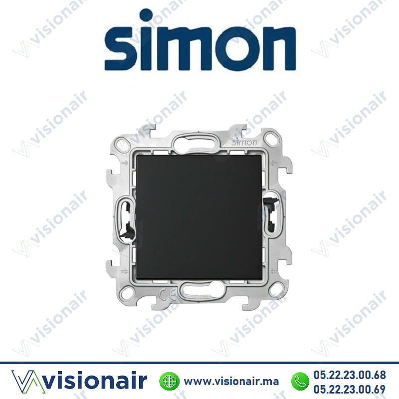 Poussoir à bascule SIMON 24 Noir mat 2410150-098 Casablanca Maroc