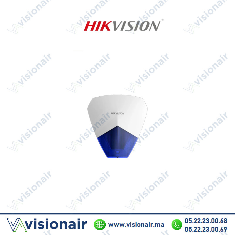 Sirène alarme HIKVISION filaire 105dB avec Flash DS-PS1-B Casablanca Maroc