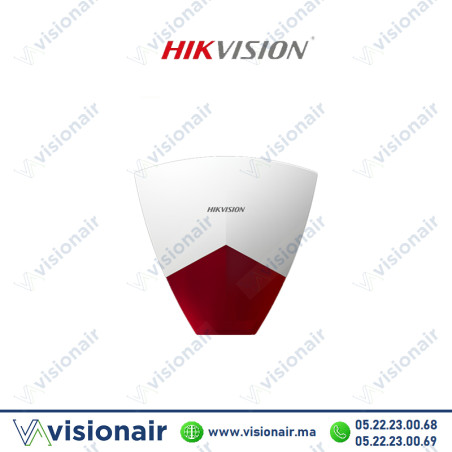Sirène filaire Hikvision 110dB avec Flash Rouge DS-PS102X/RED Casablanca Maroc