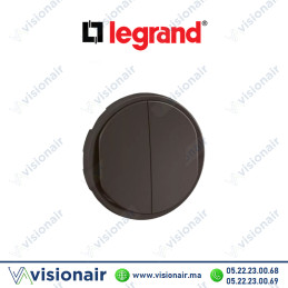 Enjoliveur double Legrand Céliane Noir CN2001 Casablanca Maroc